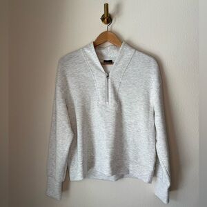 Bailey/44 Heather Gray Half Zip Pullover Sweatshirt Women’s size Medium